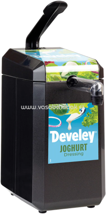 Develey Dispenser mit Etikett "Develey Joghurt Dressing" für 5 kg Dispenserbeutel, 1 St