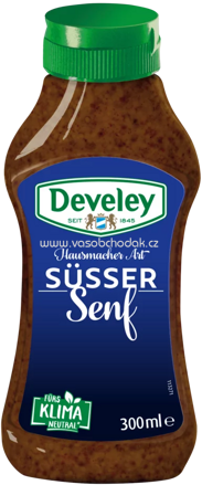 Develey Original Münchner Weißwurst Senf Squeeze, 300 ml