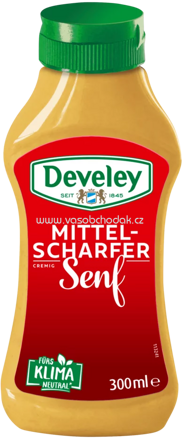Develey Senf Mittelscharf Squeeze, 300 ml