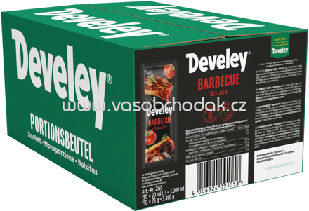 Develey Barbecue Sauce Portionsbeutel, 150x20 ml