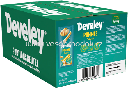 Develey Pommes Sauce Portionsbeutel, 150x20 ml