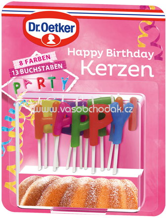 Dr.Oetker Happy Birthday Kerzen, 13 St