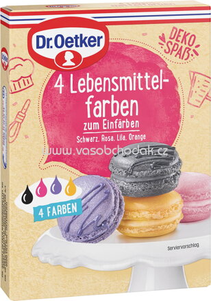 Dr.Oetker 4 Lebensmittelfarben, 80g