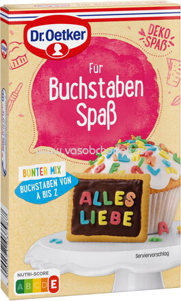Dr.Oetker Für Buchstaben Spaß Bunter Mix, 50g