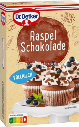 Dr.Oetker Raspel Schokolade Vollmilch, 100g