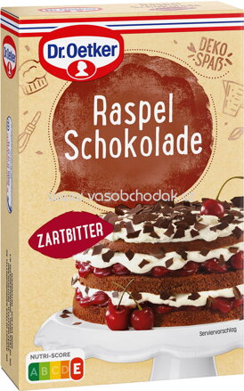 Dr.Oetker Raspel Schokolade Zartbitter, 100g