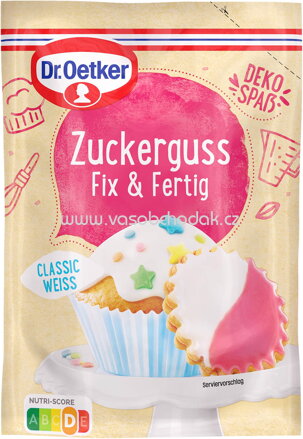 Dr.Oetker Zuckerguss Fix & Fertig Classic Weiss, 125g
