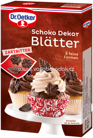 Dr.Oetker Schoko Dekor Blätter Zartbitter, 60g