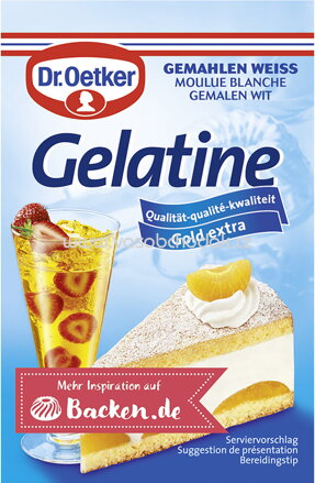 Dr.Oetker Gelatine Gemahlen Weiss, 3 St, 27g