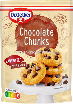 Dr.Oetker Chocolate Chunks Zartbitter, 100g