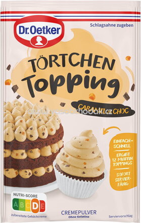 Dr.Oetker Törtchen Topping Caramel & Choc, 83g