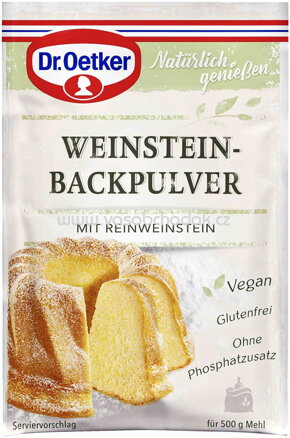 Dr.Oetker Weinstein Backpulver, 3 St, 60g