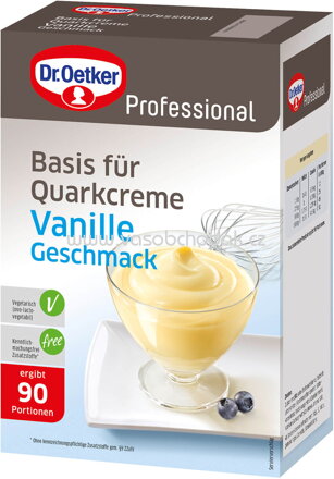 Dr.Oetker Professional Basis für Quarkcreme Vanille Geschmack, 1 kg