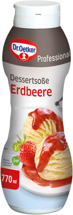 Dr.Oetker Professional Dessertsoße Erdbeere, 770 ml