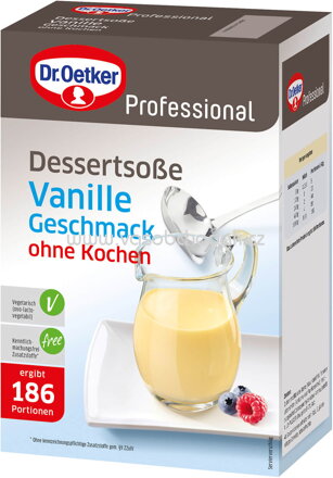 Dr.Oetker Professional Dessertsoße Vanille Geschmack, ohne Kochen, 1 kg