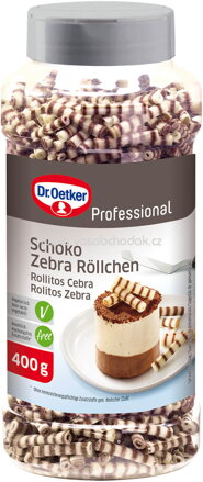 Dr.Oetker Professional Schoko Zebra Röllchen, 400g