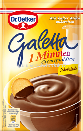 Dr.Oetker Galetta - 1 Minuten Cremepudding Schokolade, 99g