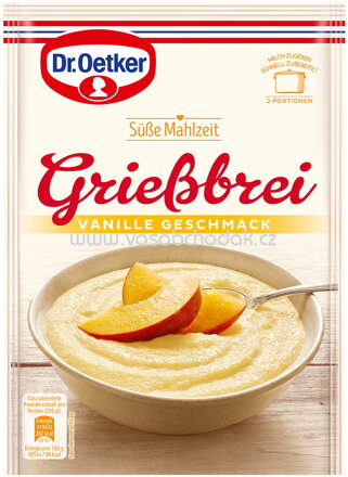 Dr.Oetker Grießbrei Vanille-Geschmack, 90g