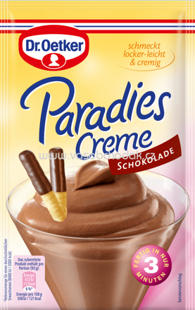 Dr.Oetker Paradies Creme Schokolade, 74g