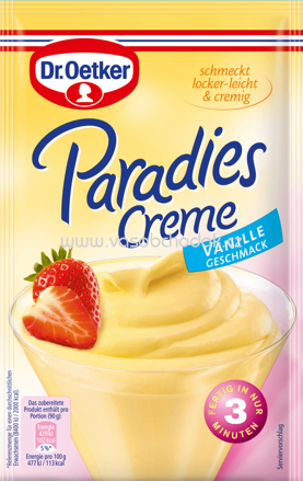 Dr.Oetker Paradies Creme Vanille, 60g