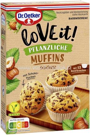 Dr.Oetker LoVe it! Pflanzliche Muffins Haselnuss, 435g