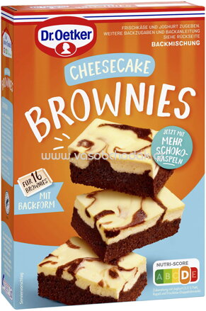 Dr.Oetker Backmischungen Kleingebäck Brownies Cheesecake, 446g
