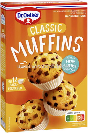 Dr.Oetker Backmischungen Kleingebäck Muffins Classic, 380g