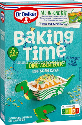 Dr.Oetker Backmischungen Baking Time Dino Abenteuer, 300g