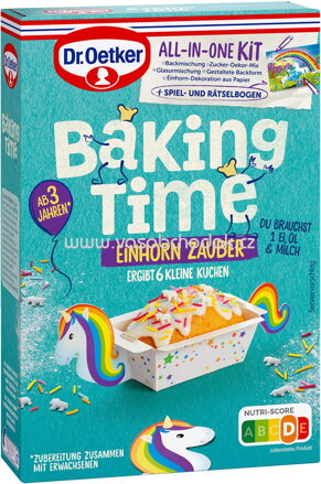 Dr.Oetker Backmischungen Baking Time Einhorn Zauber, 300g