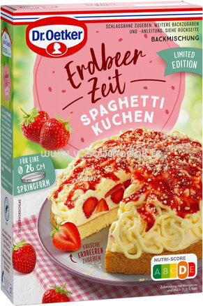 Dr.Oetker Erdbeer Zeit Spaghetti Kuchen, 335g