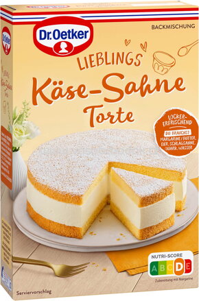 Dr.Oetker Backmischungen Familienkuchen Käse-Sahne-Torte, 385g