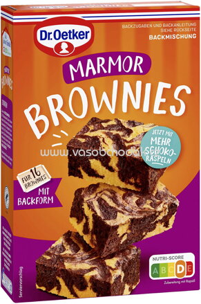 Dr.Oetker Backmischungen Kleingebäck Brownies Marmor, 456g