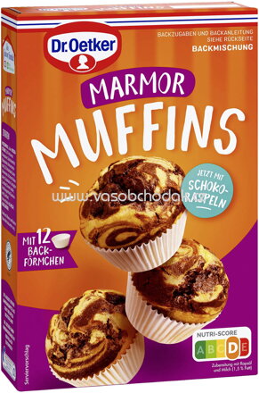 Dr.Oetker Backmischungen Kleingebäck Muffins Marmor, 325g