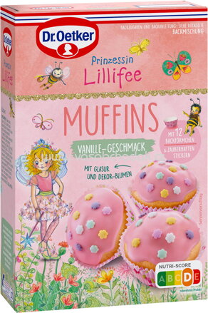 Dr.Oetker Backmischungen für Kinder Prinzessin Lillifee Muffins Vanille, 397g