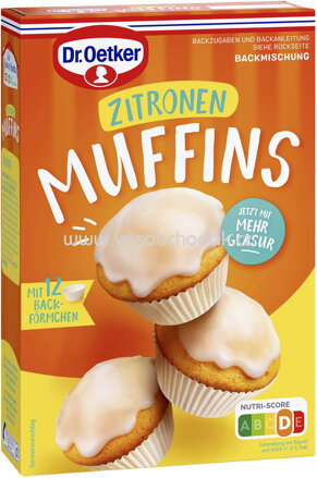 Dr.Oetker Backmischungen Kleingebäck Muffins Zitrone, 455g