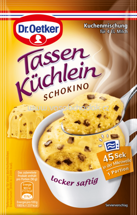 Dr.Oetker Backmischungen Tassen Küchlein Schokino, 50g