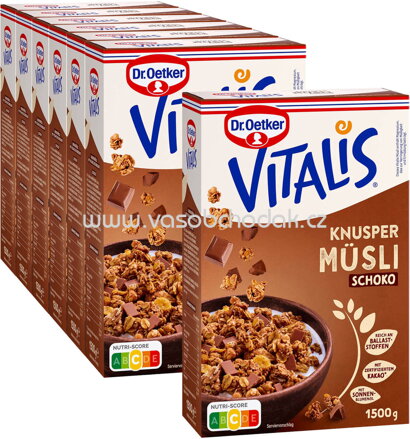 Dr.Oetker Vitalis Großpackung Knuspermüsli Schoko, 6+1 gratis, 10,5 kg