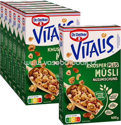 Dr.Oetker Vitalis Knusper Plus Nussmischung, 6+1 gratis, 3,15 kg
