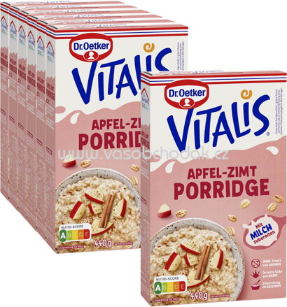 Dr.Oetker Vitalis Apfel-Zimt Porridge, 6+1 gratis, 3,08 kg