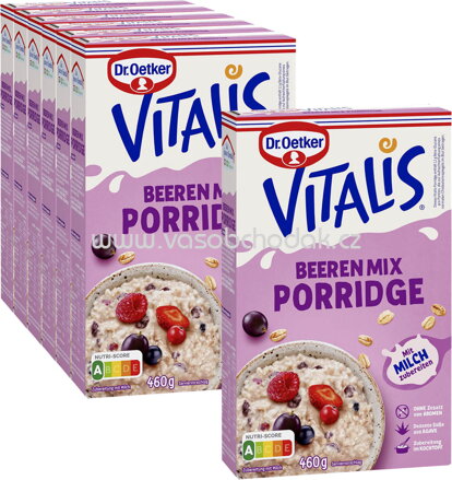 Dr.Oetker Vitalis Beeren Mix Porridge, 6+1 gratis, 3,22 kg