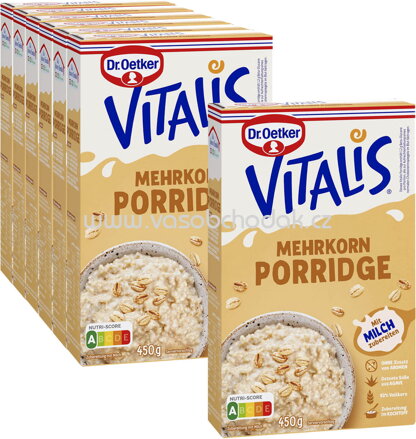 Dr.Oetker Vitalis Mehrkorn Porridge, 6+1 gratis, 3,15 kg