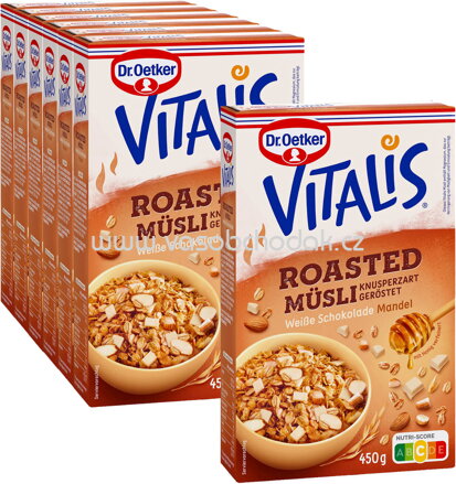 Dr.Oetker Vitalis Roasted Weiße Schoko-Mandel, 6+1 gratis, 3,15 kg