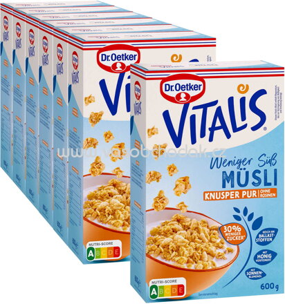 Dr.Oetker Vitalis Weniger süß Knusper Pur, 6+1 gratis, 4,2 kg