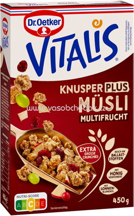 Dr.Oetker Vitalis Knusper Plus Multifrucht, 450g