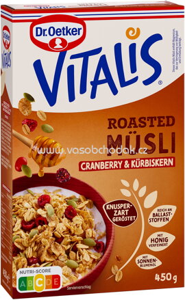 Dr.Oetker Vitalis Roasted Müsli Cranberry-Kürbiskern, 450g