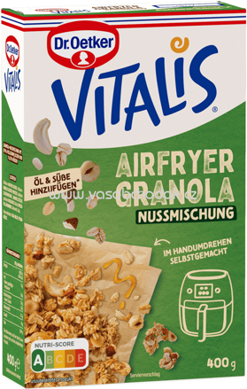 Dr.Oetker Vitalis Airfryer Granola Nussmischung, 400g