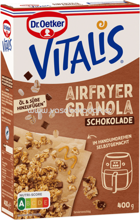 Dr.Oetker Vitalis Airfryer Granola Schoko, 400g