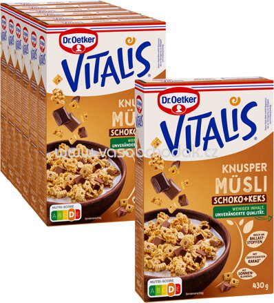 Dr.Oetker Vitalis Knusper Müsli Schoko & Keks, 6+1 gratis, 3,01 kg