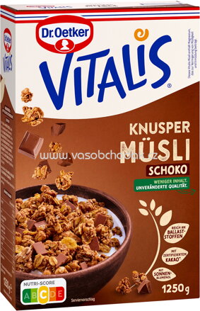Dr.Oetker Vitalis Großpackung Knuspermüsli Schoko, 1,25 kg