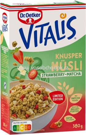 Dr.Oetker Knusper Müsli Strawberry-Matcha, 380g
